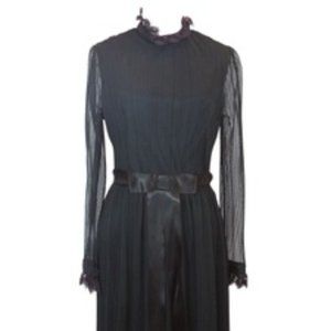 Vintage Miss Elliette Black Lace Dress